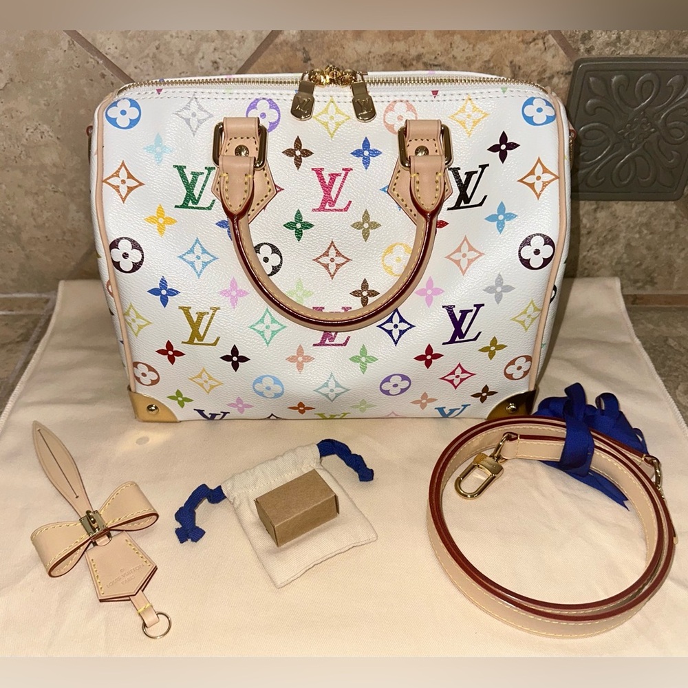 Louis Vuitton x Murakami Multicolor Speedy Bandouliere 25